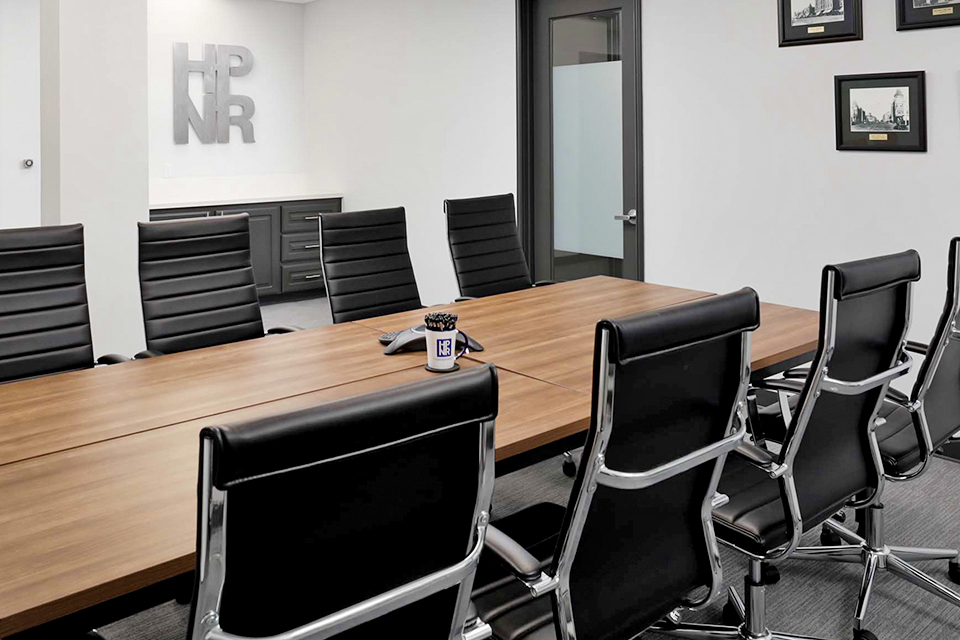 Halle Porter Newland & Rickett conference room table and chairs